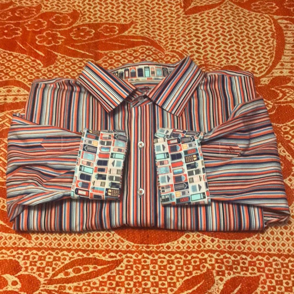 Robert Graham Men’s Long Sleeve Dress Shirt (3XL)